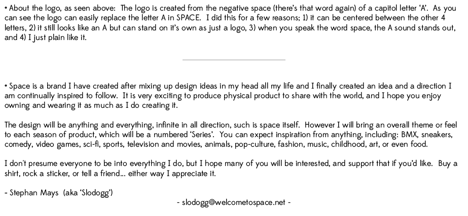 Text about Space